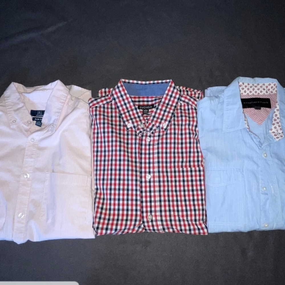 George Set of 3 Men's Shirts